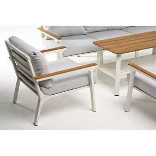 Лаунж зона Joygarden Concorde M белая, садовая мебель