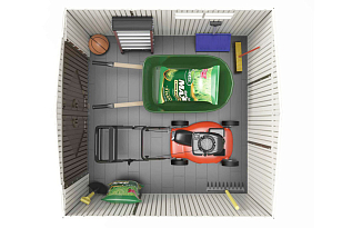 Пластиковый сарай Lifetime BlowMolded 7 Х 7, уличное оборудование