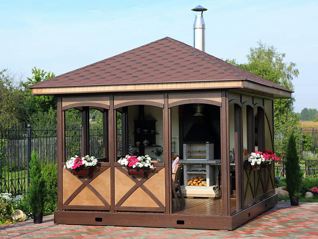 Беседка LEDA Барбекю L 