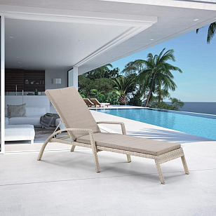 Лежак трансформер Lite Bali Latte, садовая мебель