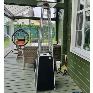 Уличный газовый обогреватель WWT 13I Black, уличное оборудование