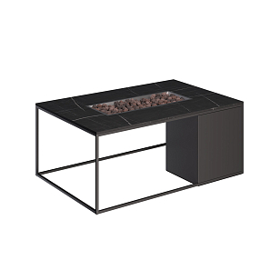Стол-камин Kaminex Лаки Черный, уличное оборудование