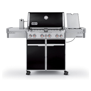 гриль газовый weber summit e-470 gbs, черный