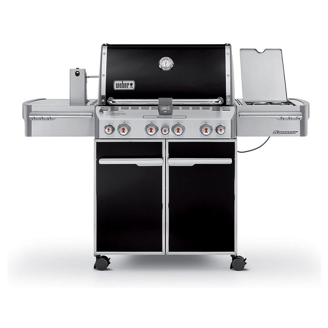 гриль газовый weber summit e-470 gbs, черный