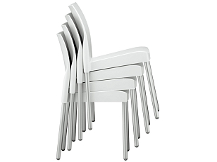 Стул Pedrali Ice Цвет: слоновая кость для дачи Стул Pedrali Ice Цвет: слоновая кость, садовая мебель