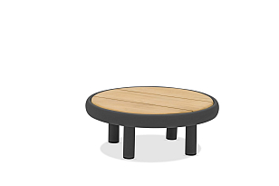 Лаунж зона (диван и парные столики) Brafritid Gotland антрацит/серый, алюминий, садовая мебель