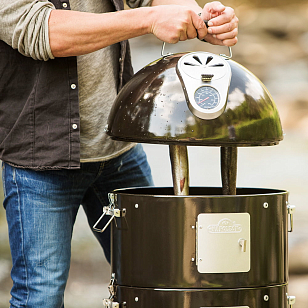 угольный гриль - смокер napoleon apollo-as200k