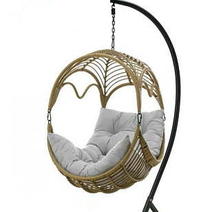 Подвесное кресло Cocoon Chair 178 Beige, садовая мебель