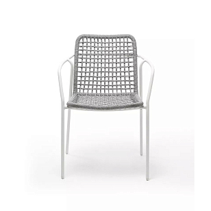 Стул 4SIS Тунис из роупа, цвет серый, садовая мебель