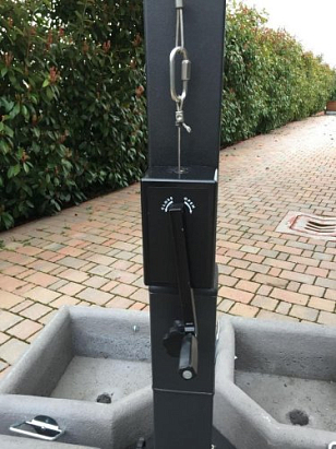 Зонт Scolaro профессиональный Galileo Maxi Dark, садовая мебель