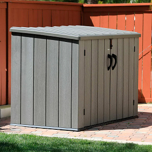 Пластиковый сарай Lifetime WoodLook 2100 л для сада и загородного дома Пластиковый сарай Lifetime WoodLook 2100 л, уличное оборудование