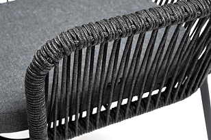 Обеденная группа 4SIS Лион на 4 персоны Цвет: темно-серый, серый гранит, садовая мебель