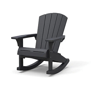 Кресло-качалка Keter Rocking Adirondack chair серый для дачи Кресло-качалка Keter Rocking Adirondack chair серый, садовая мебель