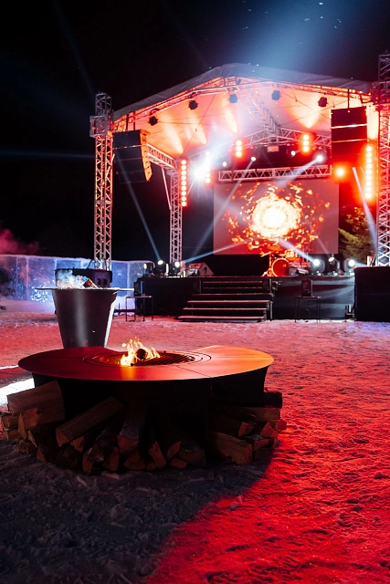 Гриль-очаг Elbrus Home Альпы Ø130 (Термостойкая эмаль)