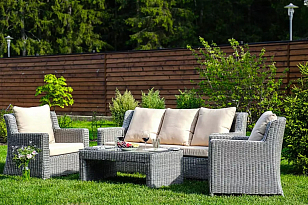 Стол плетеный кофейный Joygarden Sunstone, садовая мебель