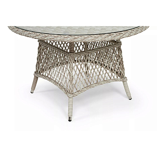 Стол 4SIS Эспрессо Ø118 см, цвет бежевый для дачи Стол 4SIS Эспрессо Ø118 см, цвет бежевый, садовая мебель