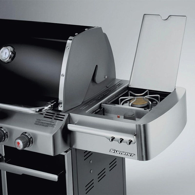 гриль газовый weber summit e-470 gbs, черный