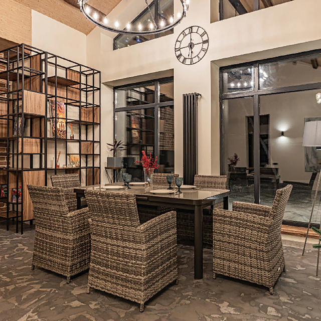 Обеденный комплект Lite Ludwig + Fiona серый 