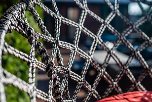 Подвесное кресло Lite Aruba (без каркаса) серебристо-черное, садовая мебель