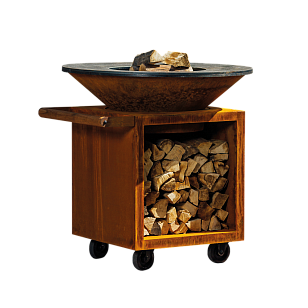 Дровяной гриль-очаг OFYR 100-PRO на колесах для приготовления пищи Дровяной гриль-очаг OFYR 100-PRO на колесах для сада