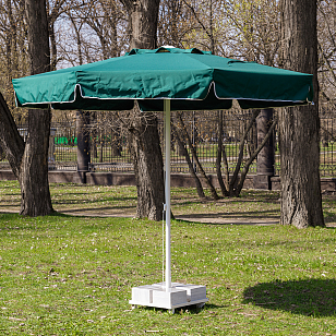 Зонт Lite Mistral 300 круглый с воланом Цвет: темно-зеленый, садовая мебель