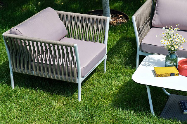 Лаунж-зона 4SIS Касабланка на 4 персоны, цвет серо-коричневый 