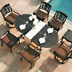 Обеденный стол Вишневый садъ Ажур Овал, садовая мебель