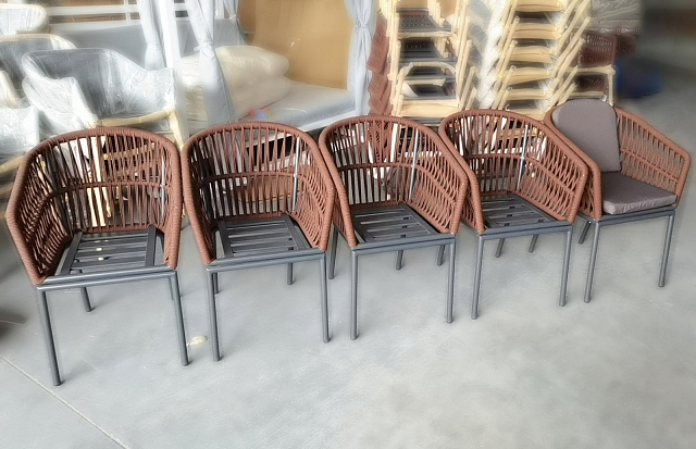 Кресло плетеное с подушками Tagliamento Favorita 