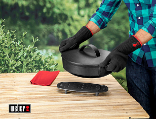 Перчатки для гриля Weber L/XL для приготовления пищи Перчатки для гриля Weber L/XL для сада
