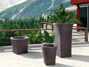 Ваза из ротанга Лукка, садовая мебель