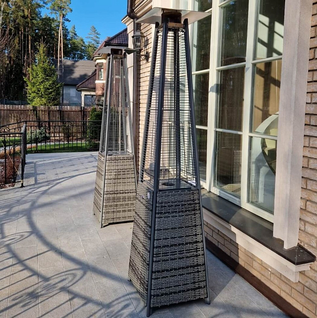 Уличный газовый обогреватель WWT 13I Rotang Grey Mini 