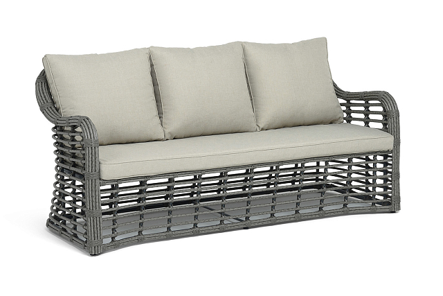 Диван 4SIS Ницца 3-местный, цвет серый 