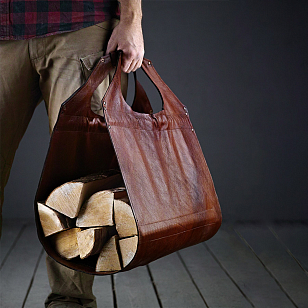 Дровница-переноска кожаная Concretika DR 90, уличное оборудование