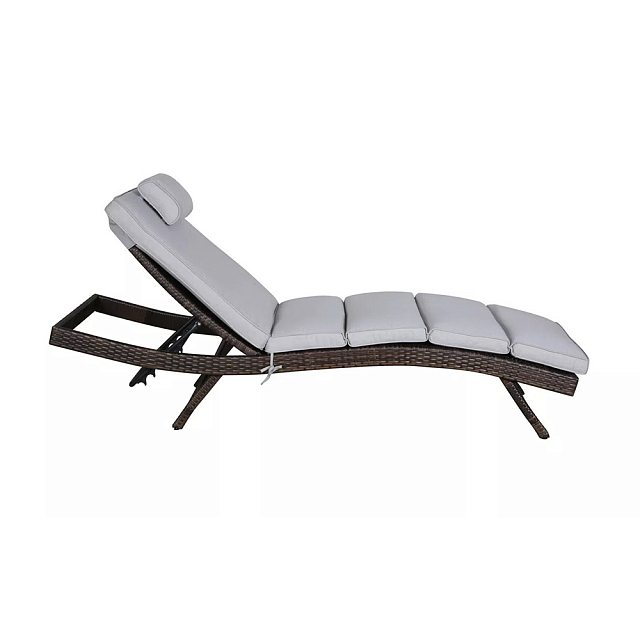 Садовый лежак 4SIS Лиссабон, цвет коричневый 