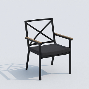 Обеденная группа Ideal Patio Cana Festa 220 Цвет: карбон, антрацит, садовая мебель