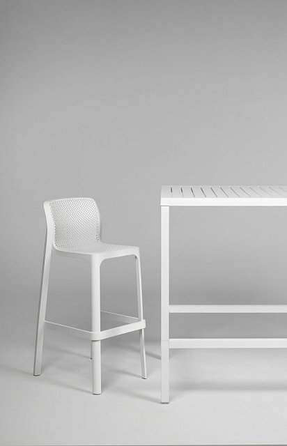 Стул барный Nardi Net Stool Цвет: белый 