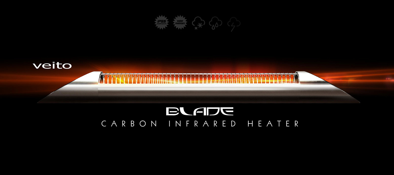 Уличный электрический обогреватель Veito Blade S Silver 