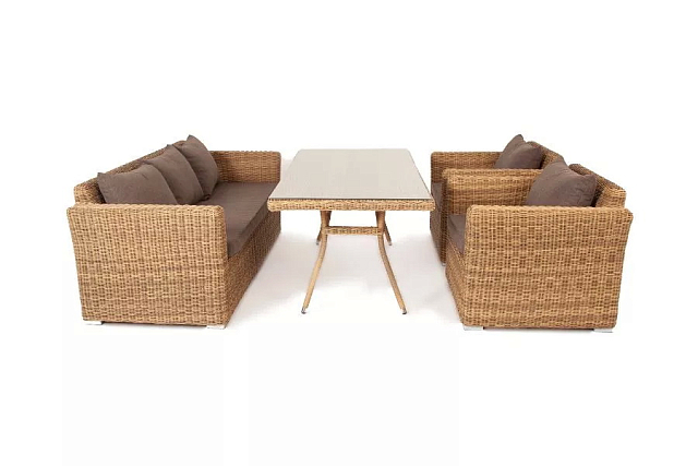 Обеденная группа 4SIS Моккачино, цвет соломенный 