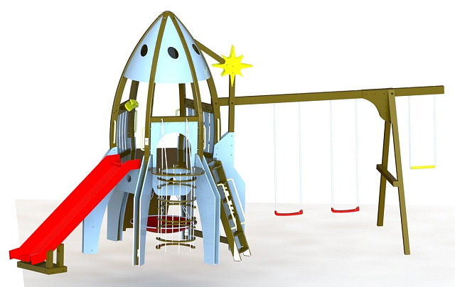 Деревянный городок Leda Ракета 