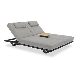 Комплект лежаков Brafritid Gotland антрацит/серый, алюминий, садовая мебель