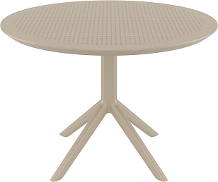 Стол Siesta Contract Sky Ø105 Цвет: бежевый, садовая мебель