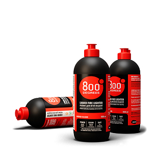 Розжиг для огня жидкий 800 Degrees Быстрый розжиг, 1000 мл для приготовления пищи Розжиг для огня жидкий 800 Degrees Быстрый розжиг, 1000 мл для сада