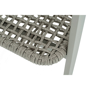 Стул 4SIS Амстердам, каркас под дерево, роуп серый, ткань серая, садовая мебель