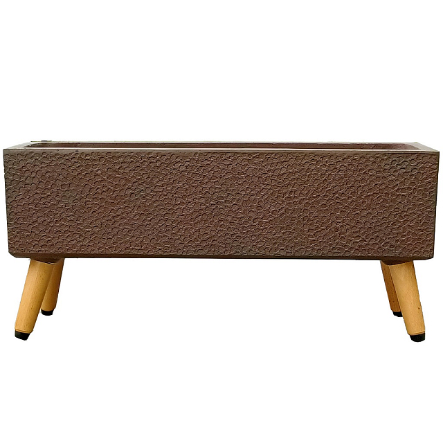 Кашпо Idealist Lite Урбан напольное прямоугольное с подставкой 65 Цвет: кофе 