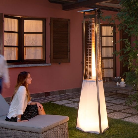 Уличный газовый обогреватель Siabs Kaliente LED с ручным управлением 