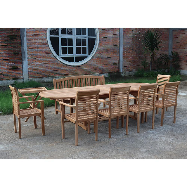 Обеденная группа из тика Lite Mestre 