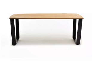 Стол обеденный из алюминия Joygarden Aura 200 см Цвет: темный графит, садовая мебель