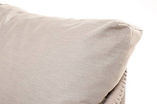 Лаунж-зона 4SIS Верона 5-местная, каркас белый, роуп бежевый, садовая мебель