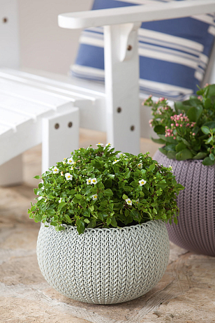 Кашпо Keter Cozies S подвесное Цвет: серый, уличное оборудование