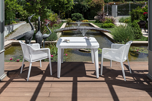 Стол Osaka с пластиковым верхом 90 х 90 Цвет Антрацит, садовая мебель